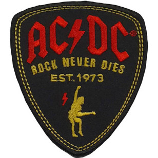 AC/DC - Plectrum Iron On Official Standard Patch ***READY TO SHIP from Hong Kong***
